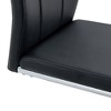 GlasFlength Indoor Dining Chairs Modern Dining Place with Comfortable Support for Dining Room or Kitchen, Black,16”*15.7”*37.4" - 4 of 4