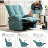 Swivel Rocker Recliner Chair w/ Massage & Heat – Oversize Ergonomic Sofa, 2 Seat Widths (21"/23"), 400lb Capacity, Side Pocket & Cup Holders - 4 of 4