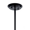 Elias 9.75" 1 Light Convertible Pendant Black - 2 of 4