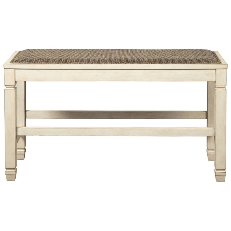 Bolanburg Counter Height Dining Room Bench Antique White - Signature Design by Ashley, 4 of 12