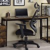 INFURNIC Desks Rectangular Writing Desk with V-Shaped Metal Base for Modern Home Office Design, Easy Setup, Brown, 47"*19"*28" - 4 of 4