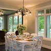 LLHZSY Farmhouse Black Chandeliers 6-Lights Crystal Pendant Light Fixture for Dining Room Foyer - W 30 3/10" - 3 of 4
