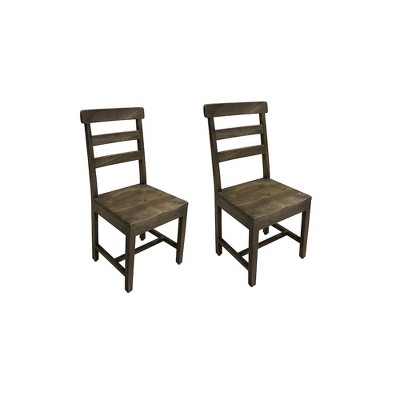 Taran Designs,Kenin Solid Wood Dining Chairs (Set of 2)