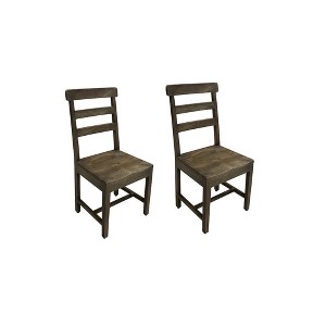 Taran Designs,Kenin Solid Wood Dining Chairs (Set of 2) - 1 of 4