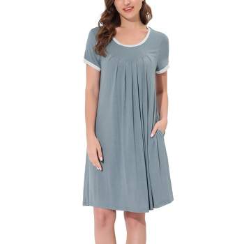 cheibear Womens Sleepwear Lounge Dress Summer Pajama Nightgown