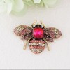 Anna-Kaci Crystal Rhinestone Bee Crystal Rhinestone Brooch Pin - Elegant Enamel Insect Flower Jewelry for Women & Men - 3 of 4