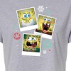 Women's - SpongeBob SquarePants - Christmas Photo Collage Cropped Graphic T-Shirt - 2 of 4