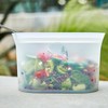 Zip Top 16 oz. Gray Reusable Silicone Small Dish Zippered Storage Container  Z-DSHS-02 - The Home Depot