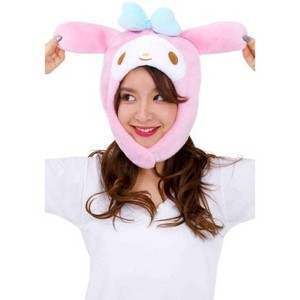 Clever Idiots Inc. Sanrio My Melody Cozy Costume Adults Beanie Hat - 1 of 4