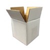 supplyhut 100 4x4x4 White Cardboard Paper Boxes Mailing Packing Shipping Box Corrugated - 2 of 2