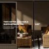 Mondawe 12x14 ft. Wall Mounted All-Season Permanent Outdoor Patio Gazebo Sunroom with Side Door and Detachable Windows - 4 of 4