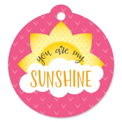 Big Dot of Happiness You Are My Sunshine - Baby Shower or Birthday Party Favor Gift Tags (Set of 20)
