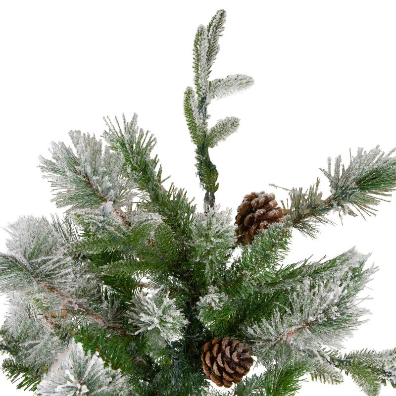 Northlight Real Touch™️ Medium Flocked Rosemary Emerald Angel Pine Artificial Christmas Tree - 7.5' - Unlit, 5 of 8