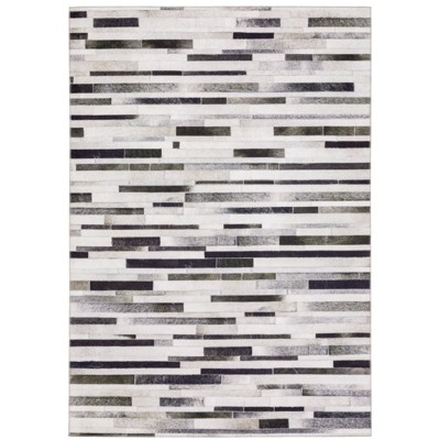 Oriental Weavers Myers Park MYP19 Grey/ Charcoal Indoor Area Rug - 7'8" x 10'