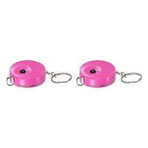 Unique Bargains Soft Flexible Rulers and Measuring Tools Dual-sided Tape with Key Chain 1.5m/60inch 2 Pcs - 1 of 4