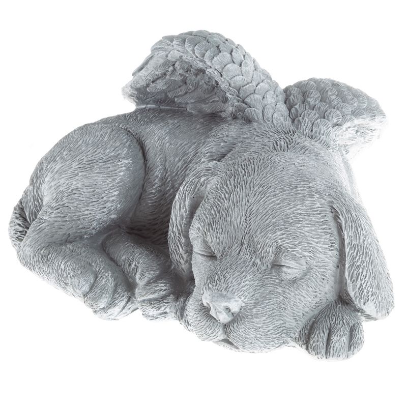 Nature Spring Sleeping Angel Pet Memorial Statue - Dog Remembrance Grave Marker Stone Figurine - 9" x 7" x 5", 2 of 9