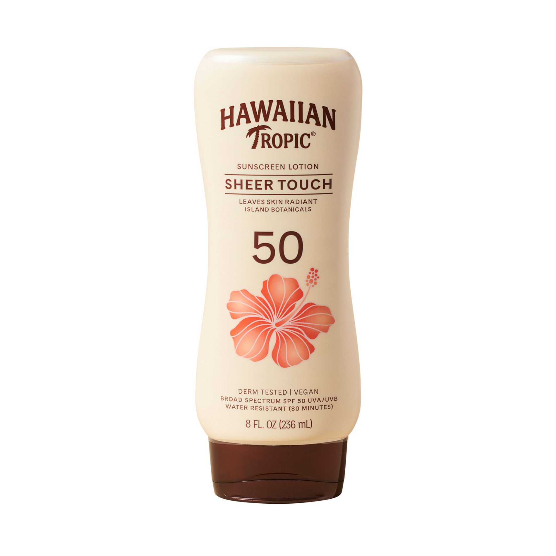 Hawaiian Tropic Sheer Touch Ultra Radiance Lotion Sunscreen: Tropical Scent Avobenzone Protection - SPF 50 - 8oz