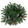 vidaXL Artificial Pathway Pre-lit Christmas Tree Xmas Decoration Green PVC - 15.7" - 4 of 4