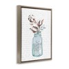 Stupell Industries Handmade Soap Jar & Cotton Flower Floating Frame Canvas Art - 2 of 4