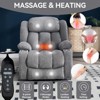 Up to 350 LBS Lift Recliner Chair, Heavy Duty Motion Mechanism with 8-Point Vibration Massage and Lumbar Heating, USB and Type-C Ports - 3 of 4