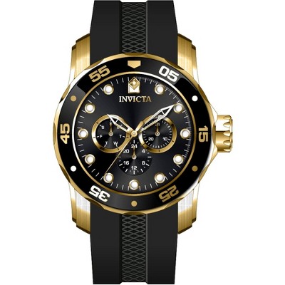 Invicta 45720 Men's Pro Diver Scuba Black Silicone Strap Watch