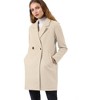 INSPIRE CHIC Women's Notched Lapel Double Breasted Raglan Sleeve Winter Coat - 2 of 4