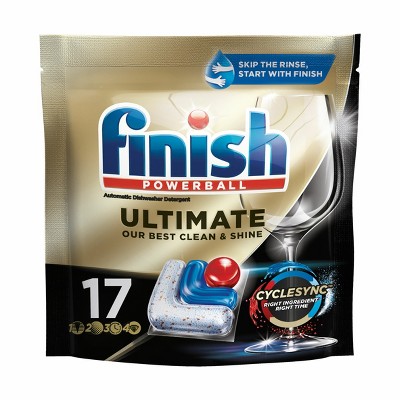 Finish Ultimate Dishwasher Detergent Tabs with CycleSync Technology