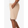KingSize Men's Big & Tall Comfort Flex 7" Shorts - XL 40, Light Chestnut - 4 of 4