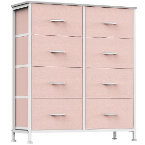 Lyngins 7-Drawer Tall Dresser for Bedroom, Spacious Chest of Drawers, Versatile Fabric Storage Cabinet with Wooden Top for Closet/Entryway/Nursery - 1 of 4