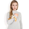 Anna-Kaci Women's Elegant Floral, Abstract, and Chain Print Silk Square Scarves with Bold Patterns and Luxurious Satin Finish - 4 of 4