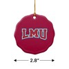 Loyola Marymount University Primary Logo Porcelain Scalloped Holiday Christmas Tree Ornament - 3 of 4
