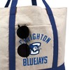 Creighton University Bluejays Arched School Name Canvas Tote Bag With External Pocket, Reusable Shoulder Bag for Shopping, School, Beach - 2 of 4