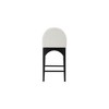 Meridian Furniture,Waldorf Cream Chenille Fabric Stool - 2 of 4