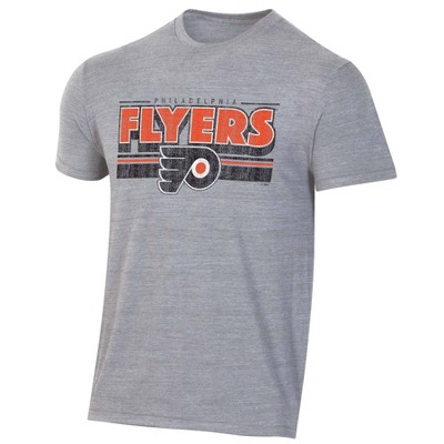 Nhl Philadelphia Flyers Men's Short Sleeve Tri-blend T-shirt : Target