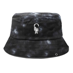 Dalix Astronaut Tie Dye Bucket Hat Cotton Embroidery Casual Outdoor Style Mens - 1 of 4