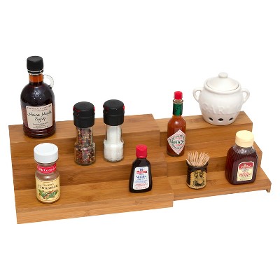 Lipper International Bamboo Expandable Step Shelf - Thumbnail 2