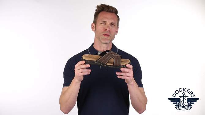 Dockers Mens Sunland Casual Slide Sandal Shoe, 2 of 12, play video