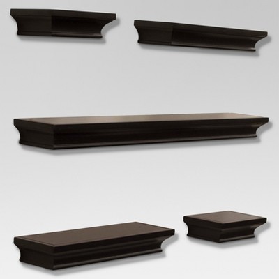 target floating wood shelves