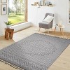 ChicFurnit Rugs 5'x7' Vintage Waterproof Extra Large Area Rugs Carpet Non-Slip Rug Pads Washable Rug for Indoor Room, Multicolored, 90"*63"*0.28" - 2 of 4