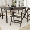 Emma and Oliver Set of 4 Solid Wood Foldable Dining Chairs - 2 of 4