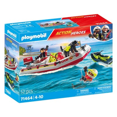 Playmobil Action Heroes Fireboat with Aqua Scooter 71464 52pcs