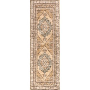 Nuloom Hollyn Vintage Medallion Pet Friendly Machine Washable Area Rug - 1 of 4