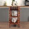 56In Kitchen Cart, Rolling Kitchen Island, Microwave Stand, Island On Wheels With Storage, 2-sided Kitchen Island Cart On Wheels, Wine And Spice Rack - 3 of 4