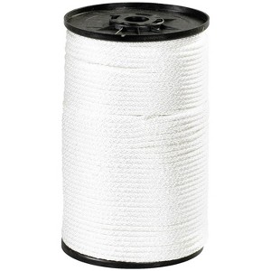 Box Partners Solid Braided Nylon Rope 1/8" 320 lb White 500'/Case TWR116 - 1 of 1
