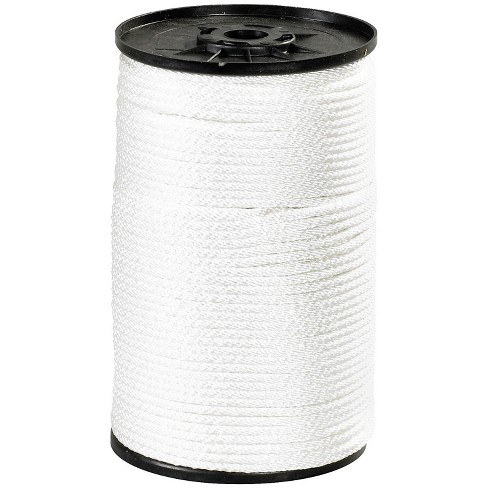 Box Partners Solid Braided Nylon Rope 1/8 320 Lb White 500'/case