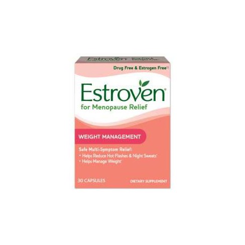 Estroven Menopause Relief With Weight Management Dietary Supplement Capsules 30ct