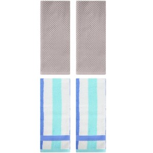 REGALWOVEN 4 Pcs Bathroom Hotel and Spa Waffle Cotton Hand Towels - 1 of 4