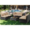 U-MAX 7PCS Outdoor Patio Furniture Set with Cushions and Coffee Table,Beige - 2 of 4