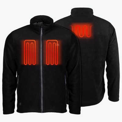 MOBILE WARMING Men's Trek 2.0 Heated Fleece Jacket 2X-Large Black — фото 2