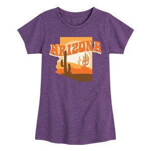 Girls' - Instant Message - Arizona Desert Fitted Short Sleeve Graphic T-Shirt - 1 of 4